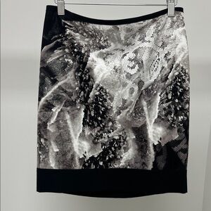 Chic Black and Gray Women's Pencil Skirt